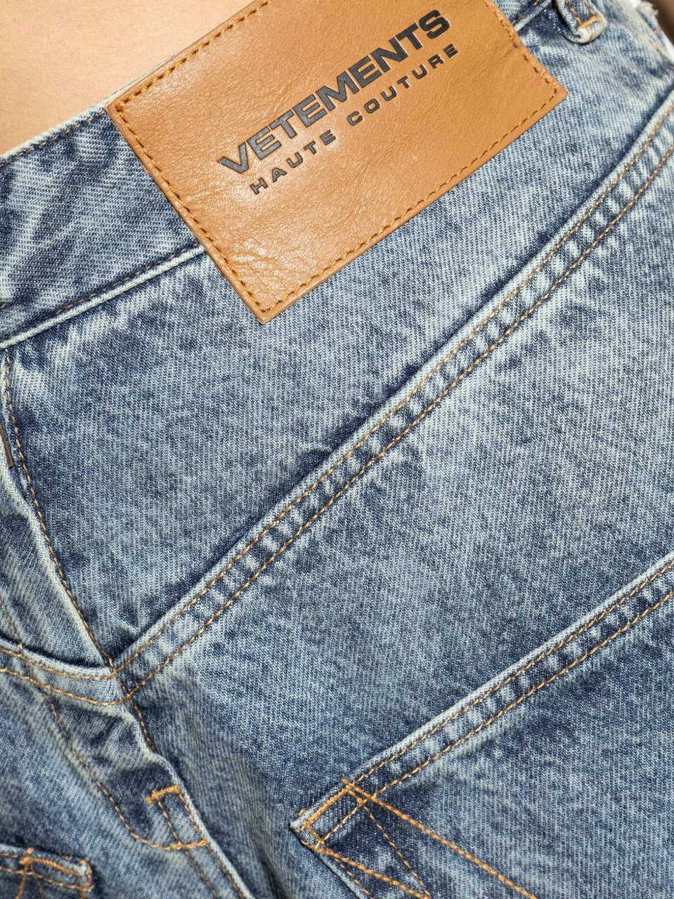 Vetements Jeans Blue Blauw