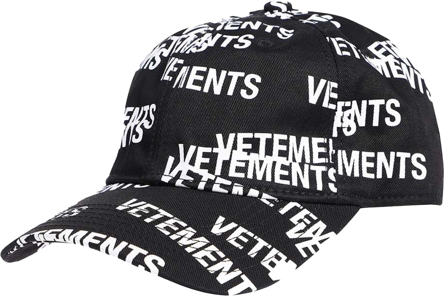 Vetements Logo baseball cap Zwart