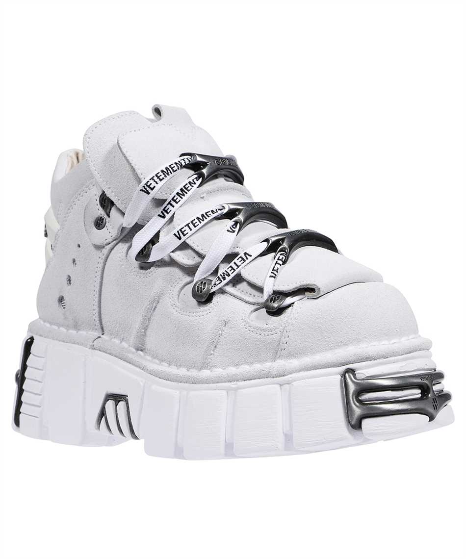 Vetements Leather platform sneakers Wit