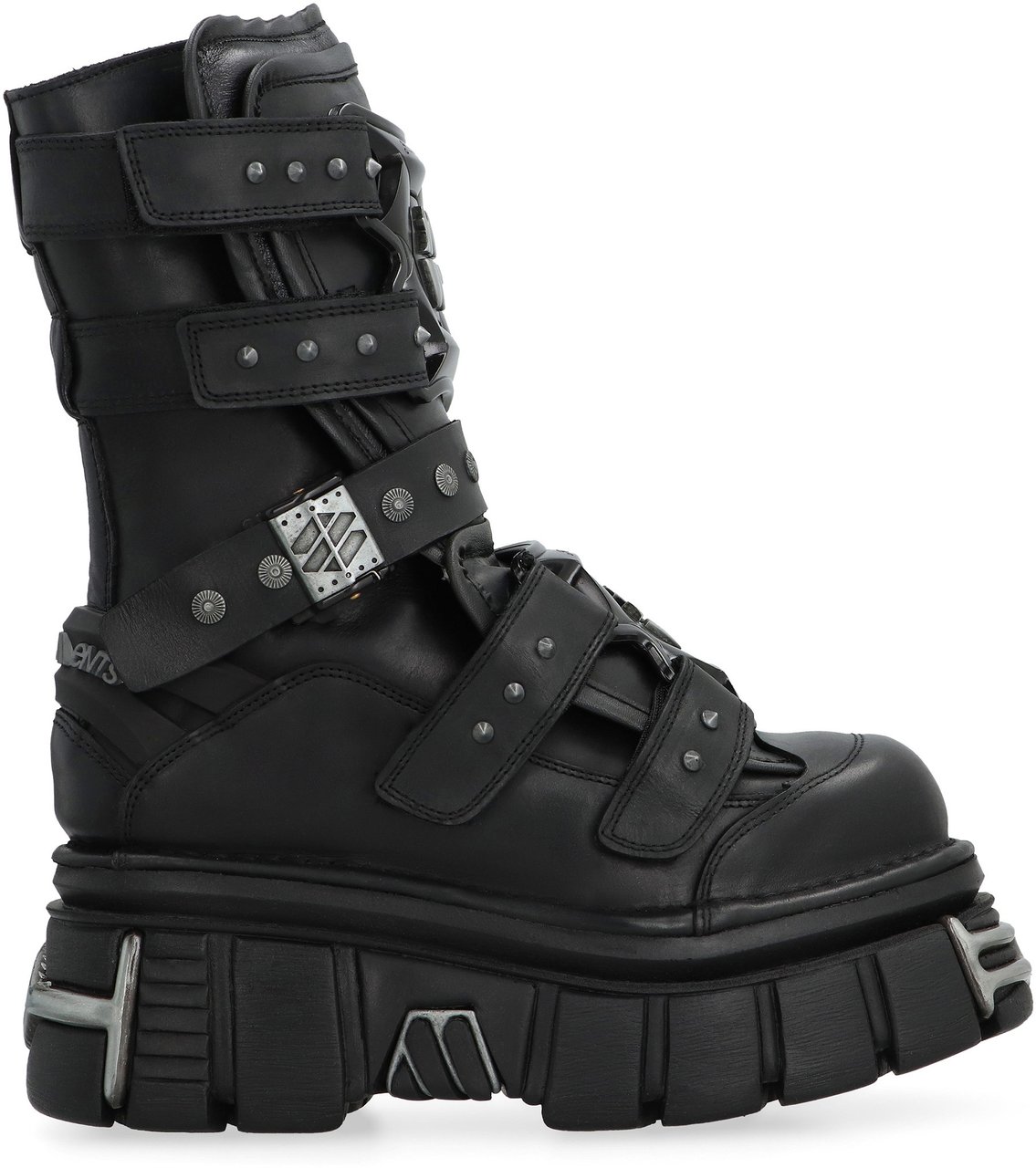 Vetements VETEMENTS x New Rock - Leather Gamer boots Zwart