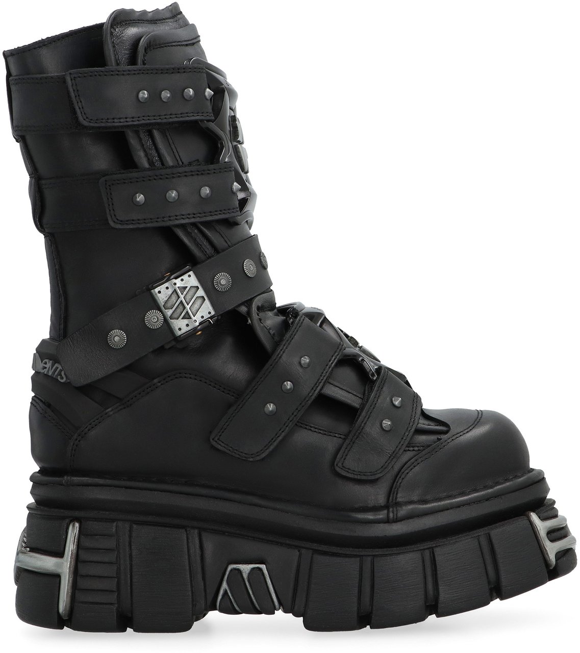 Vetements VETEMENTS x New Rock - Leather Gamer boots Zwart