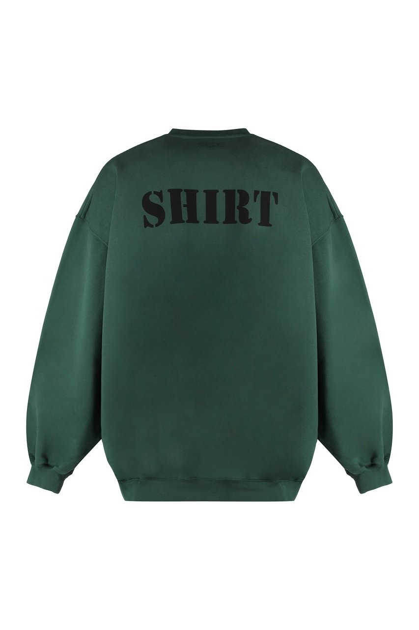 Vetements Oversize cotton sweatshirt Groen