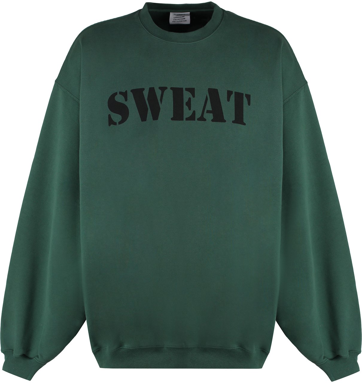 Vetements Oversize cotton sweatshirt Groen