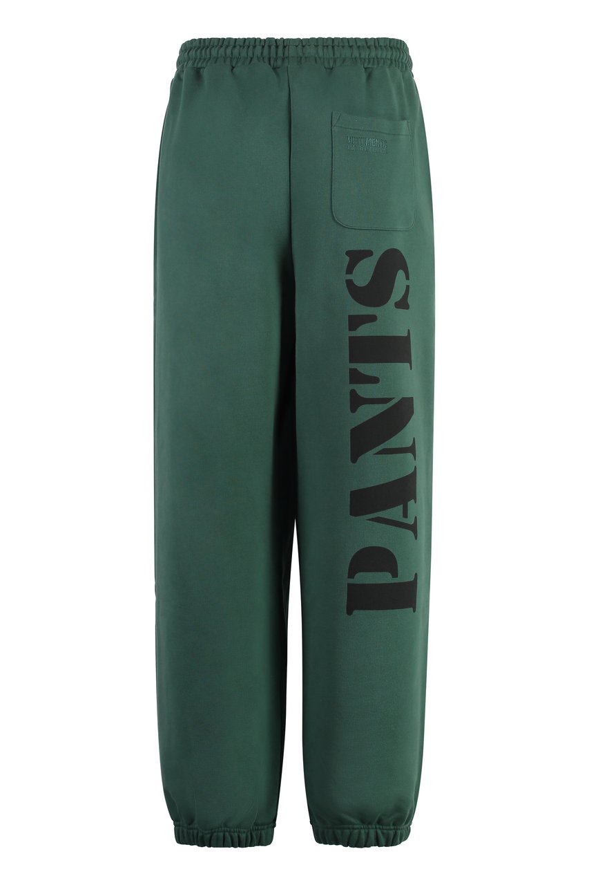 Vetements Logo detail cotton track-pants Groen