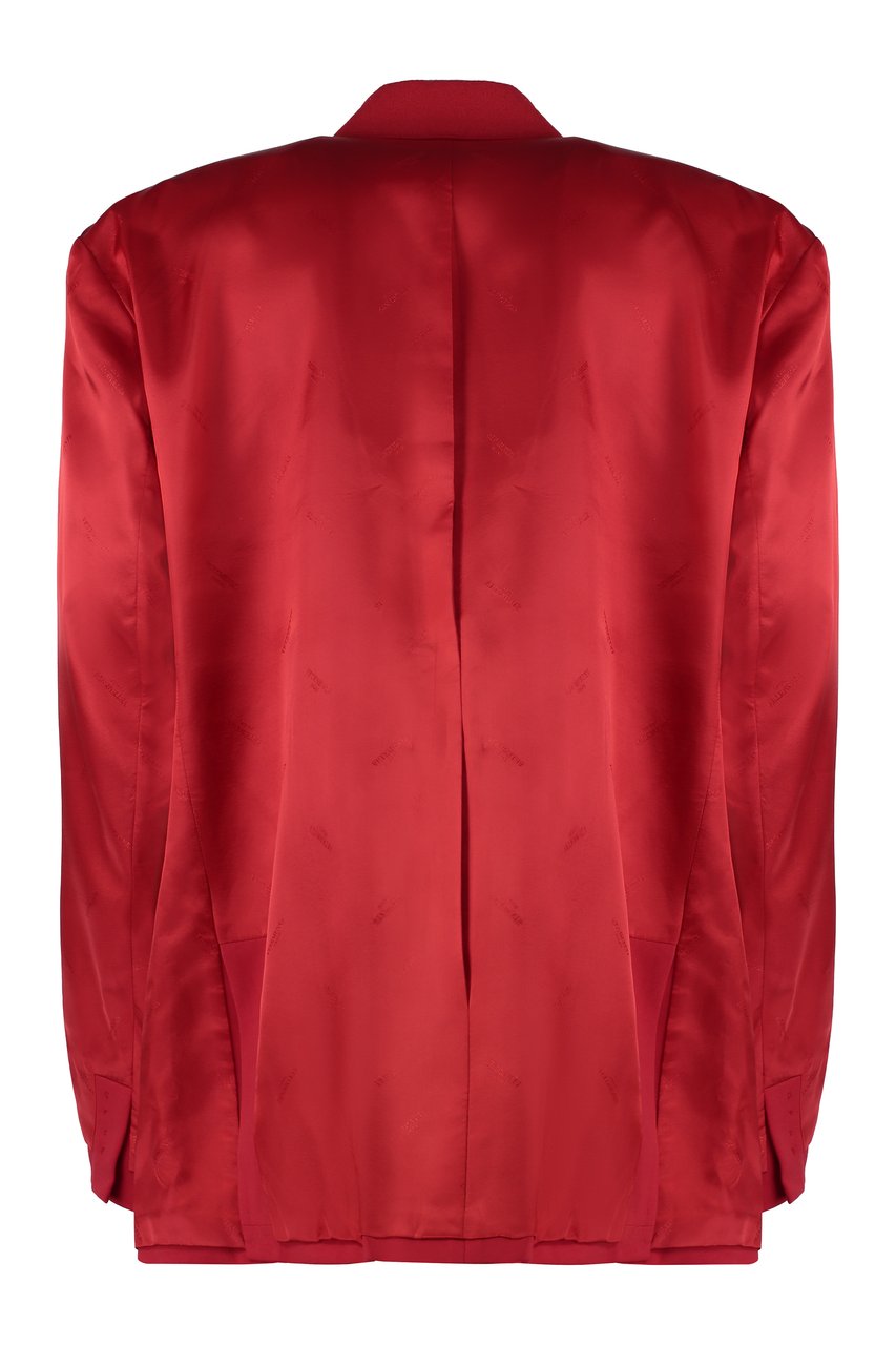 Vetements Cotton blend jacquard blazer Rood