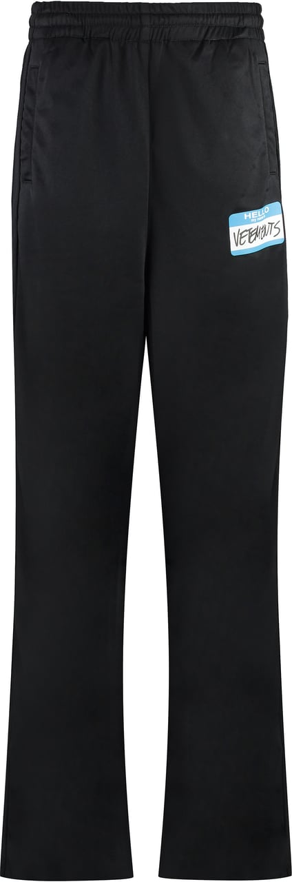 Vetements Techno fabric track pants Zwart