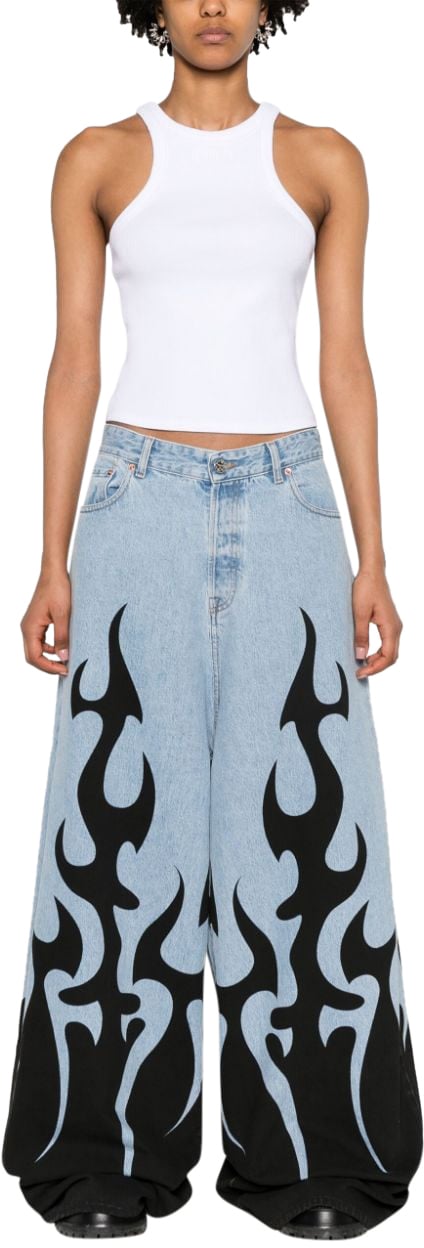 Vetements Top White Wit