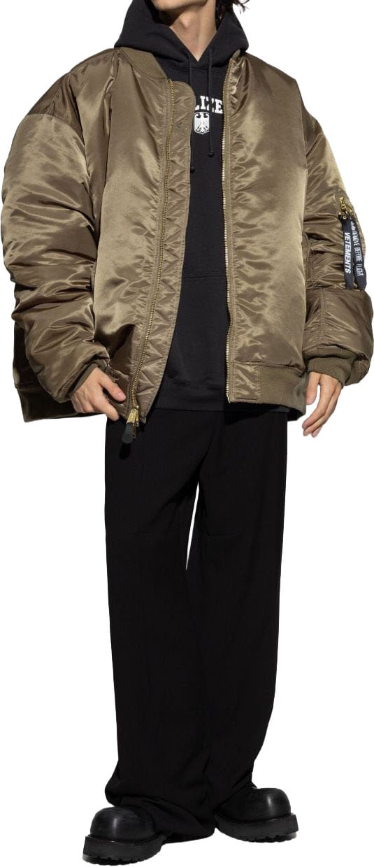 Vetements Coats Green Donkergroen