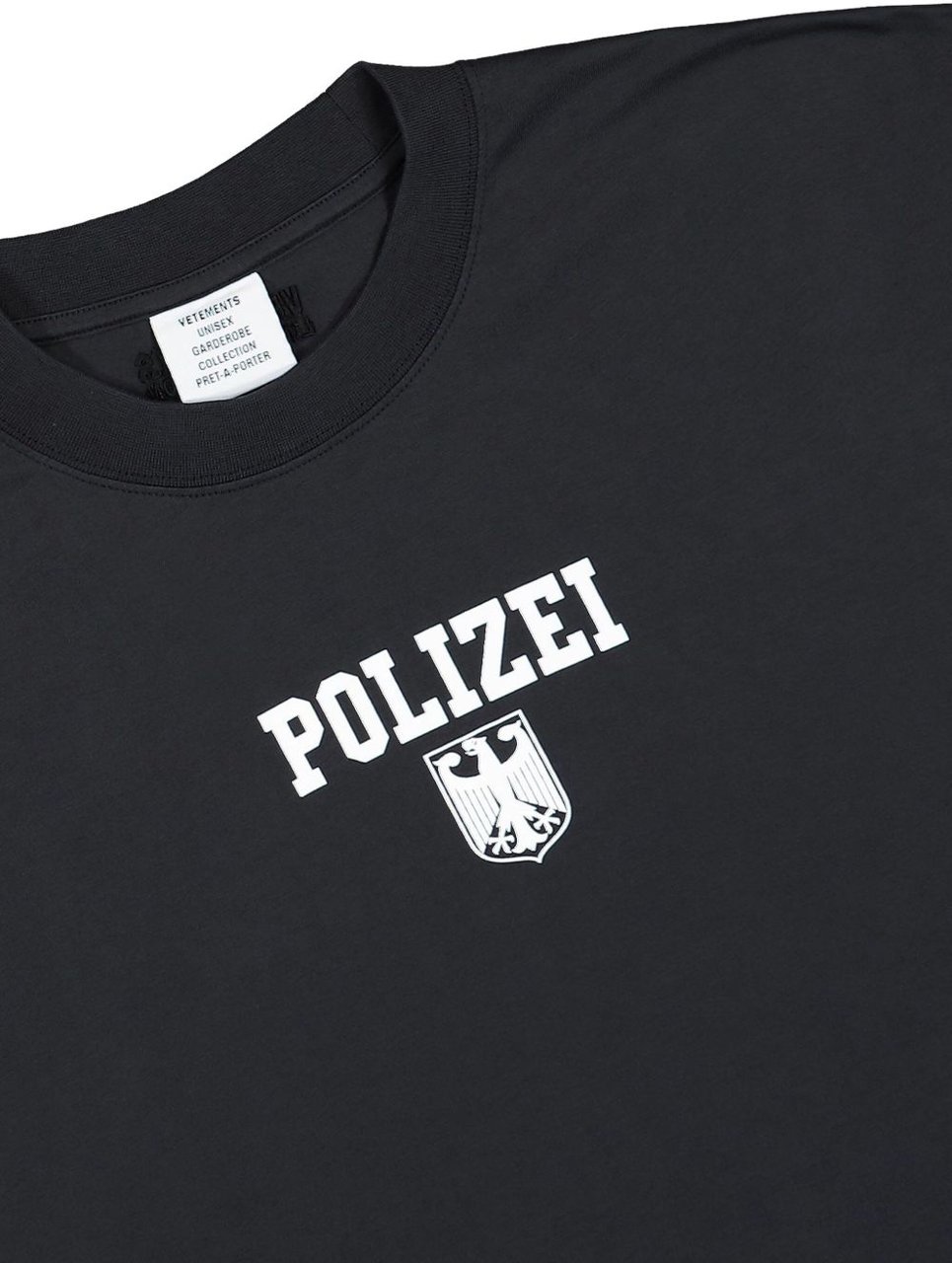 Vetements T-Shirts And Polos Black Zwart