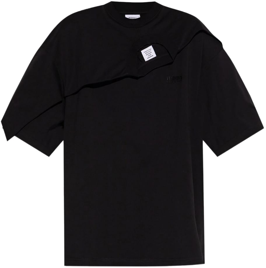 Vetements T-Shirts And Polos Black Zwart