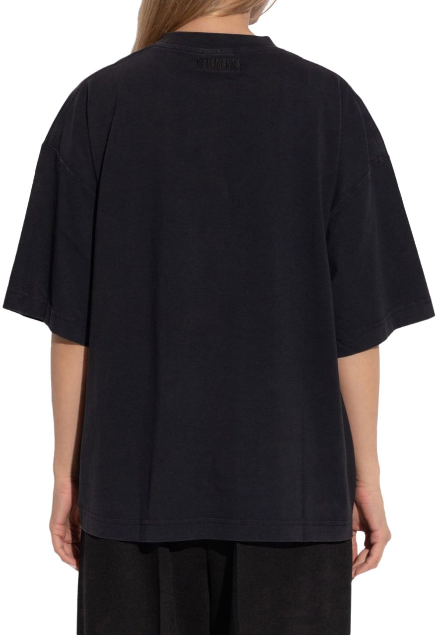 Vetements T-Shirts And Polos Black Zwart