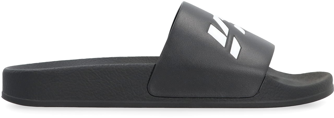 Vetements Logo detail rubber slides Zwart