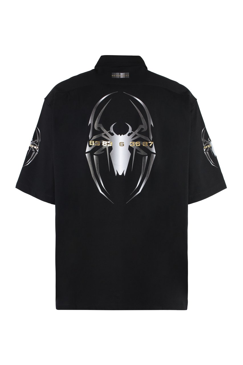 Vetements Spider cotton T-shirt Zwart