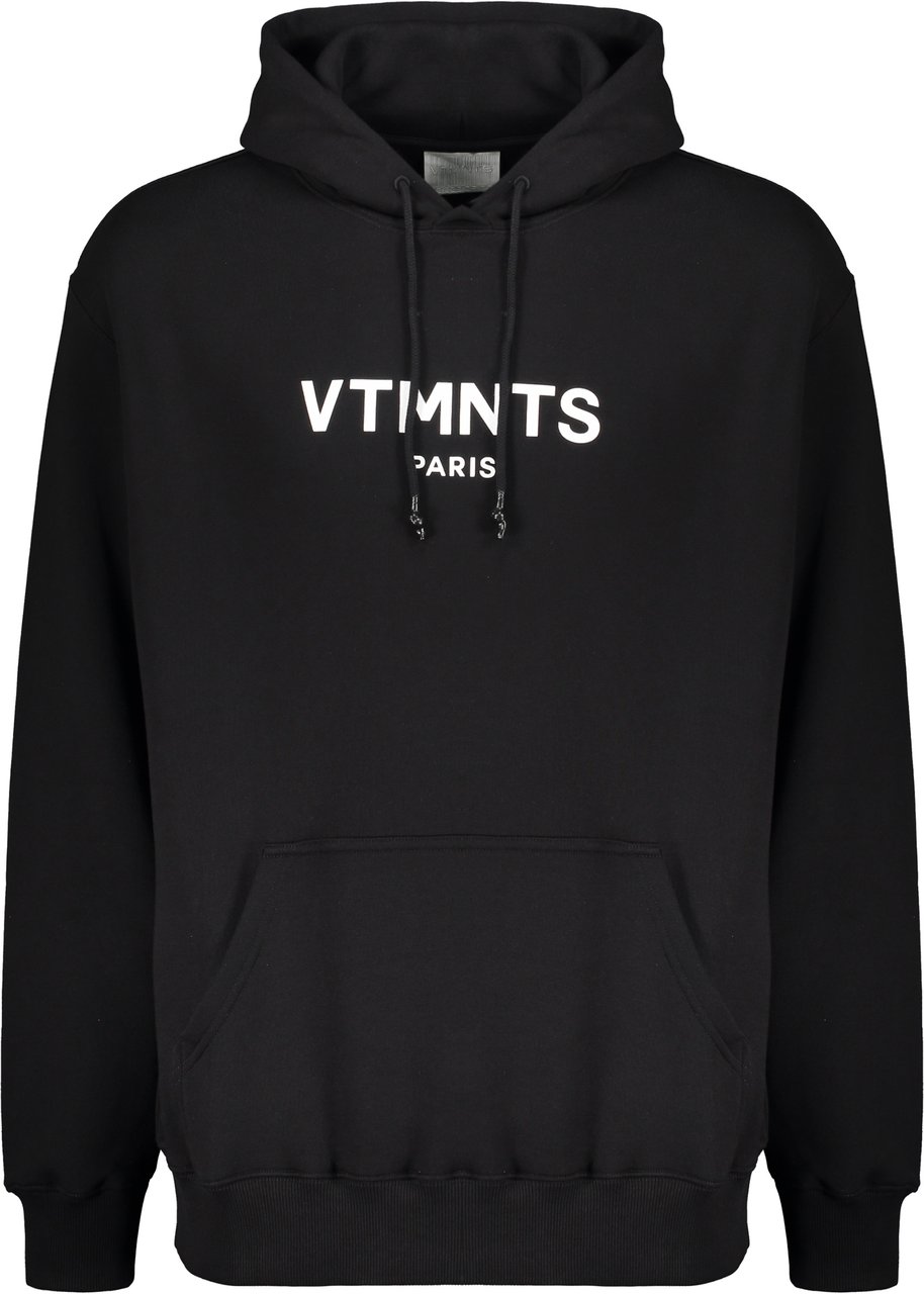 Vetements Cotton hoodie Zwart