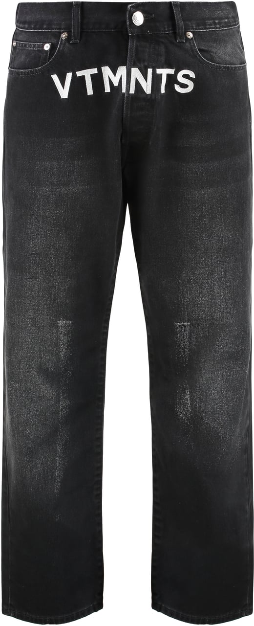 Vetements 5-pocket straight-leg jeans Zwart