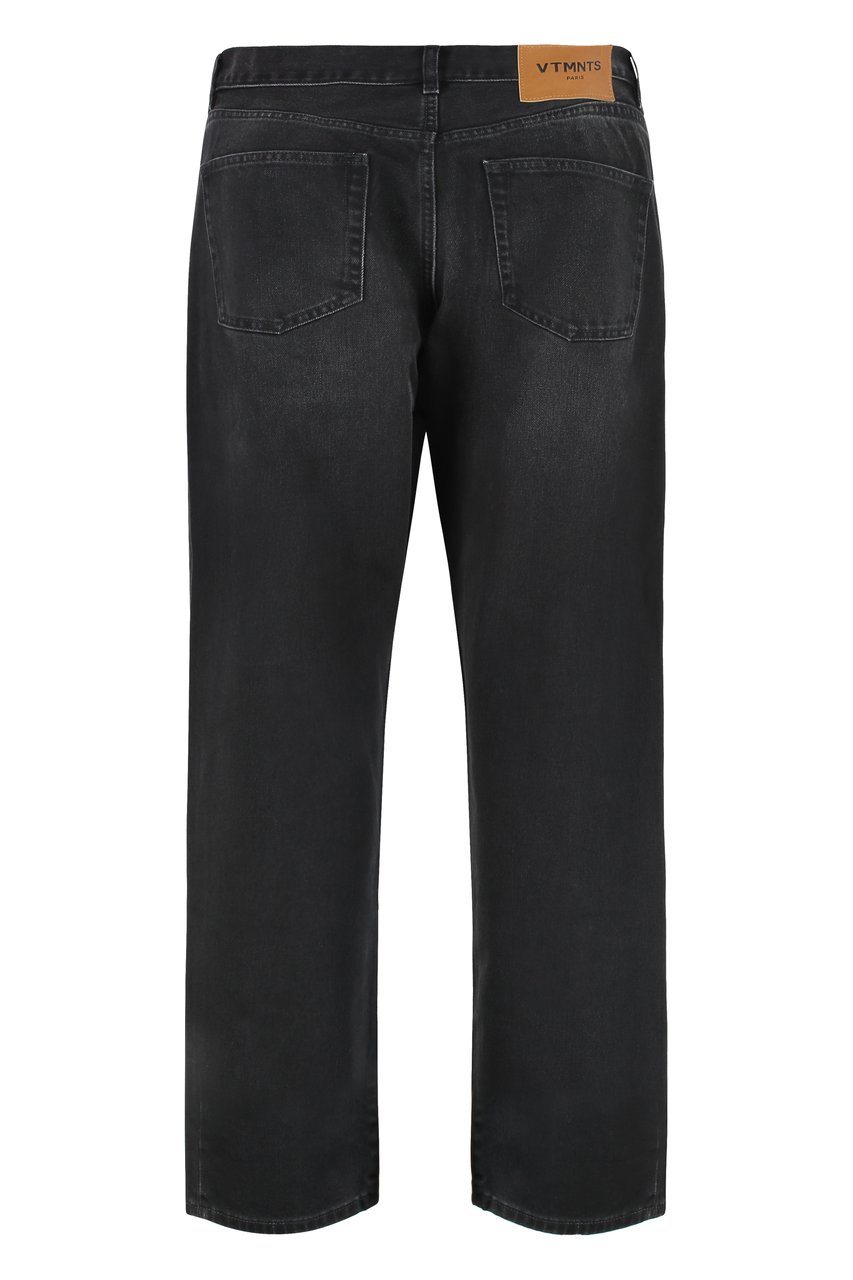Vetements 5-pocket straight-leg jeans Zwart