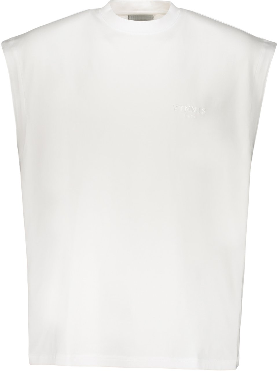 Vetements Cotton tank top Wit