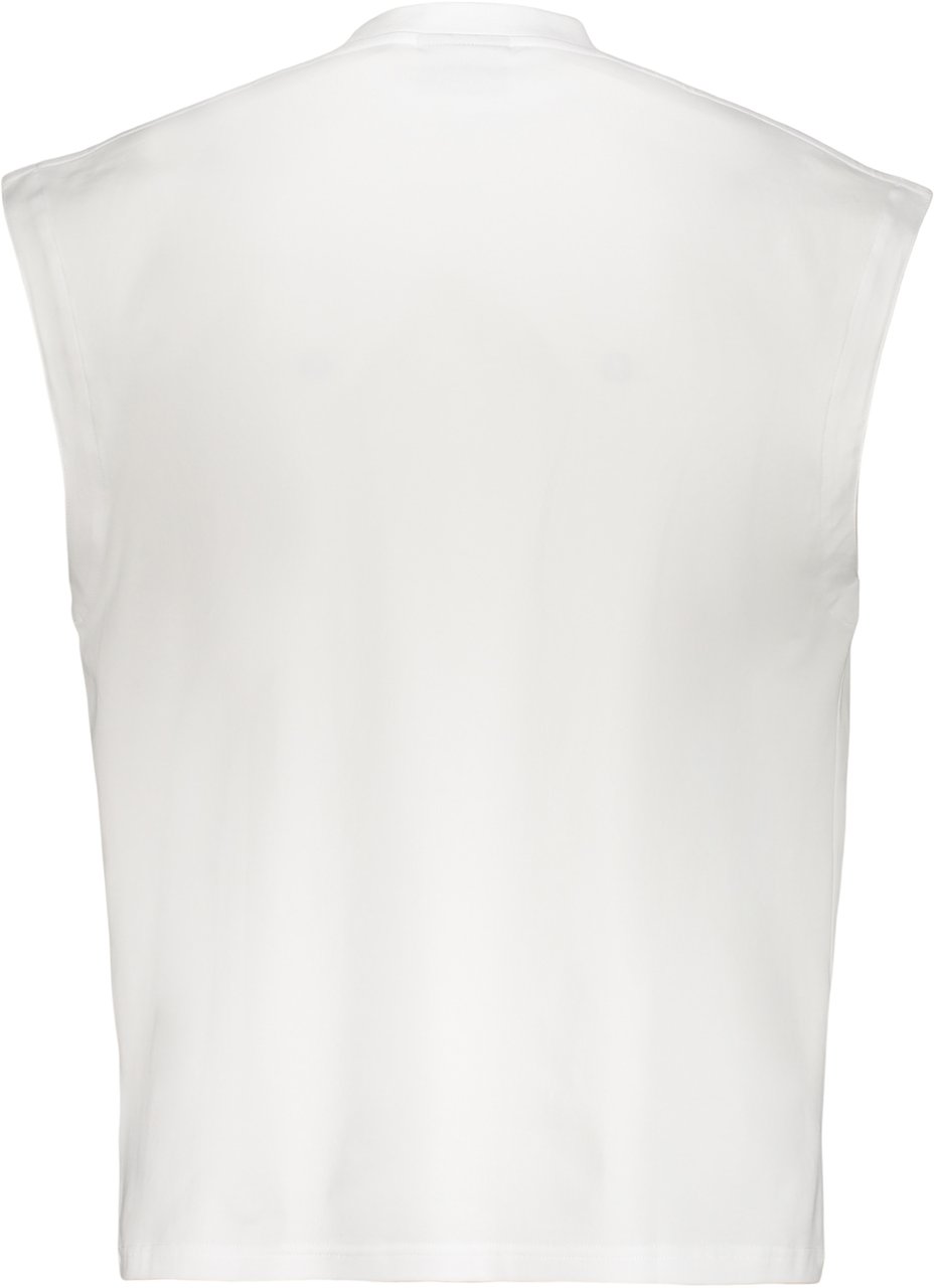 Vetements Cotton tank top Wit