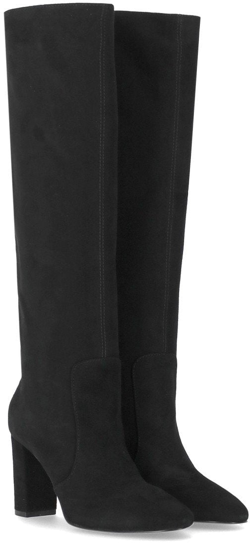 Via Roma 15 VIA ROMA 15 SUÈDE HEELED HIGH BOOT Zwart