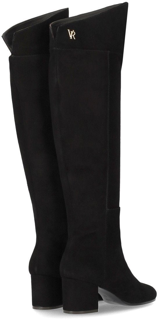 Via Roma 15 VIA ROMA 15 VR SUEDE HEELED HIGH BOOT Zwart