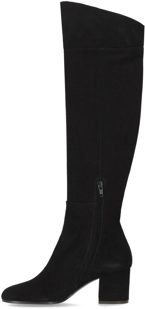 Via Roma 15 VIA ROMA 15 VR SUEDE HEELED HIGH BOOT Zwart
