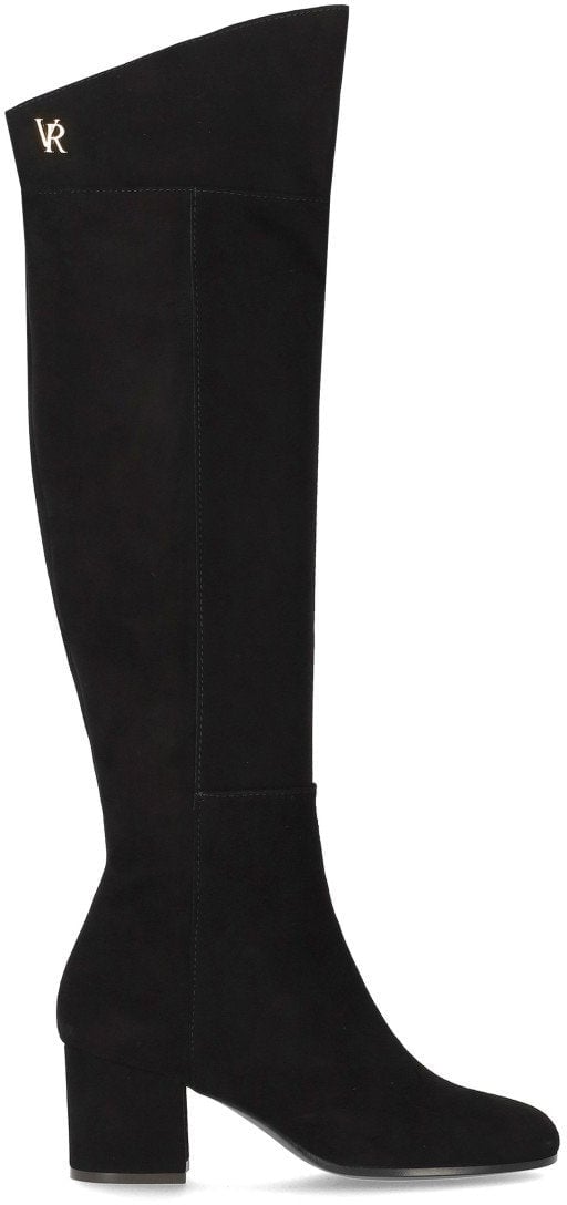 Via Roma 15 VIA ROMA 15 VR SUEDE HEELED HIGH BOOT Zwart