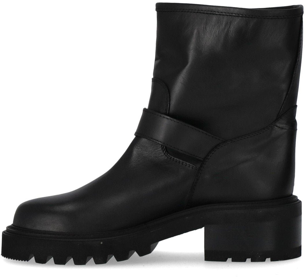 Via Roma 15 VIA ROMA 15 MALIBU' BIKER BOOTIE Zwart