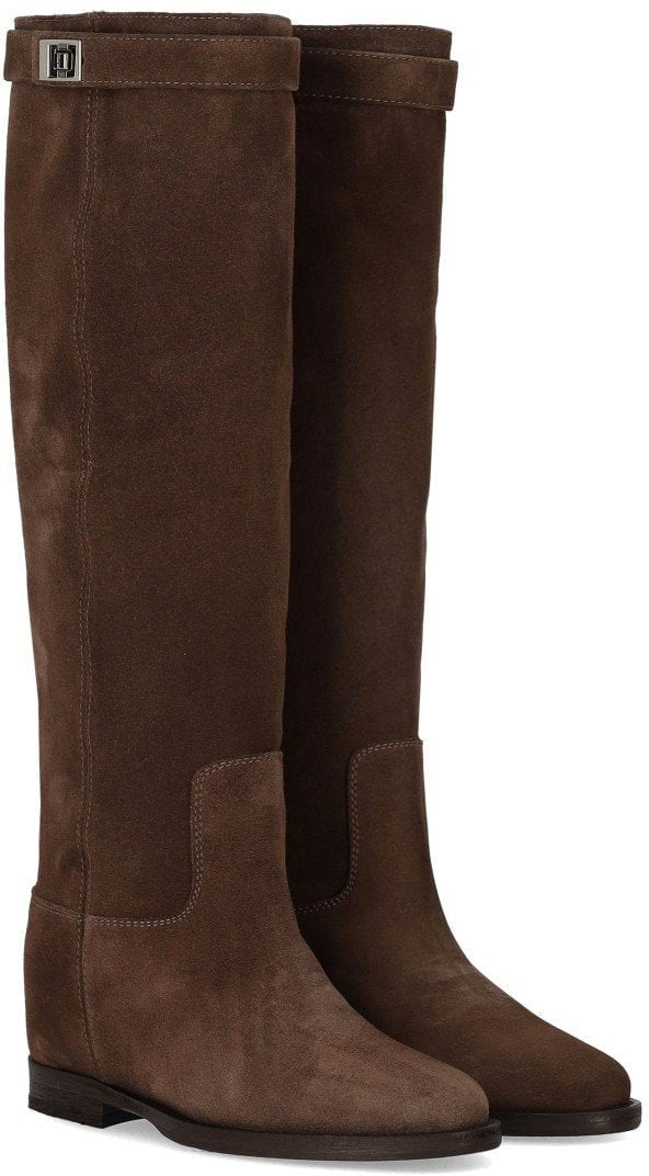 Via Roma 15 VIA ROMA 15 SANTA MONICA HIGH BOOT WITH PADLOCK Bruin