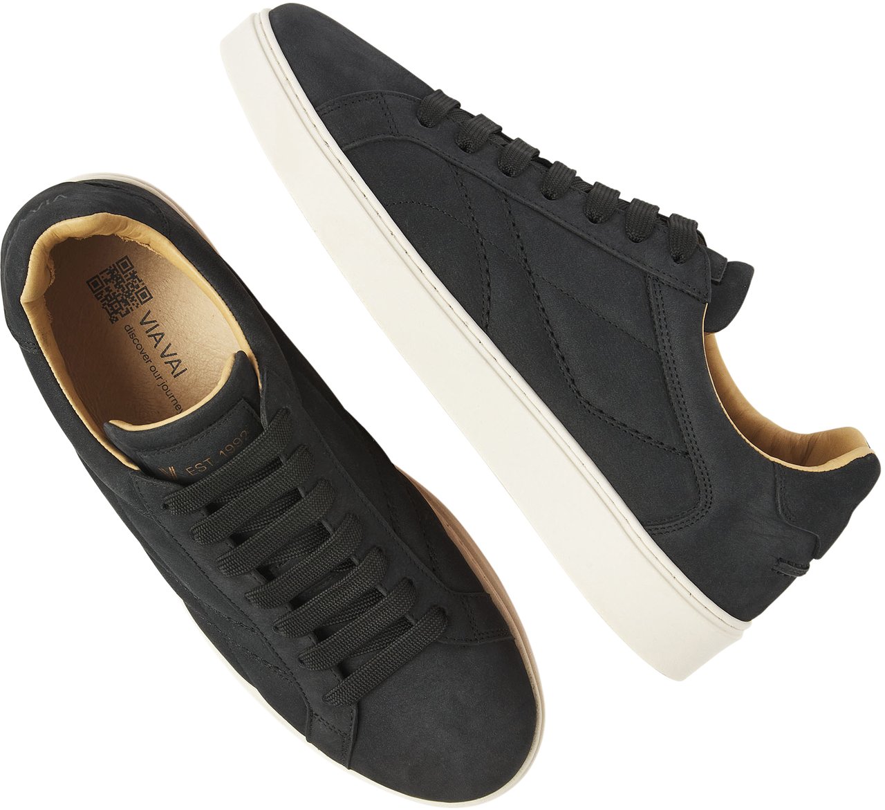 VIA VAI Zane Liam Sneakers Zwart