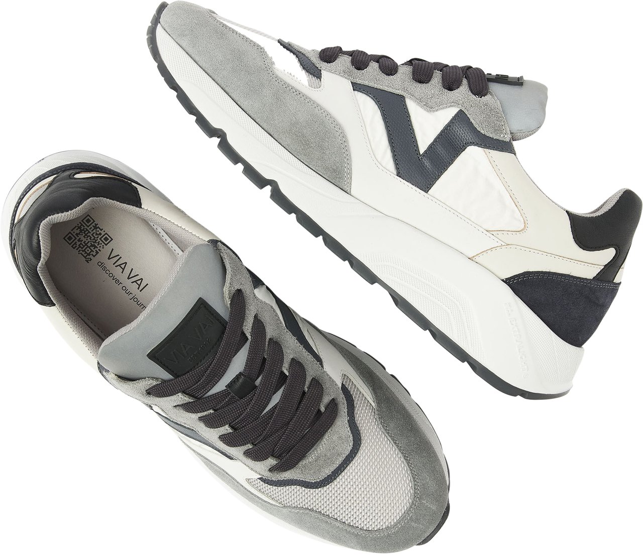 VIA VAI Owen Cody Sneakers Grijs