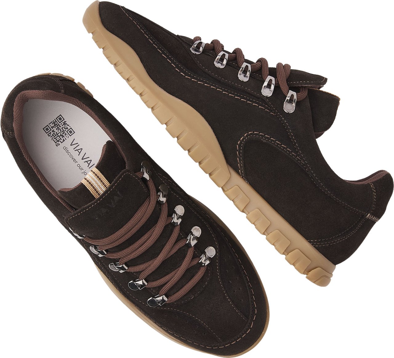 VIA VAI Frenkie Mavis Sneakers Bruin