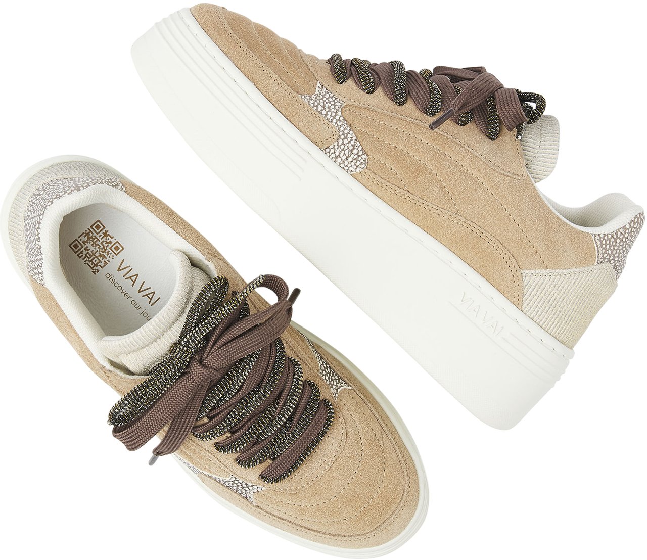 VIA VAI Sneaker Beige Beige