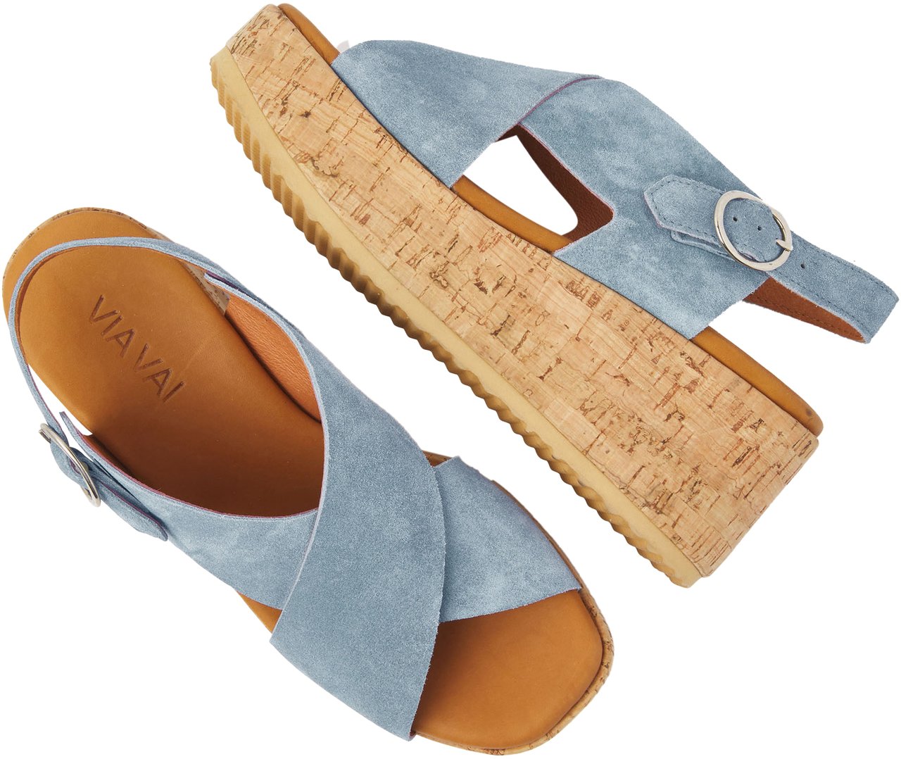 VIA VAI Sissel Raise Sandalen Blauw