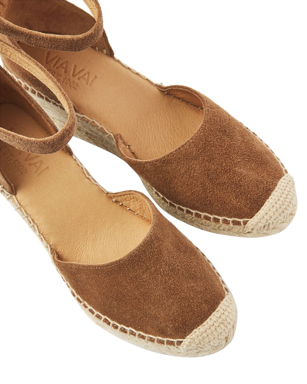 VIA VAI Flora Braid Espadrilles Bruin