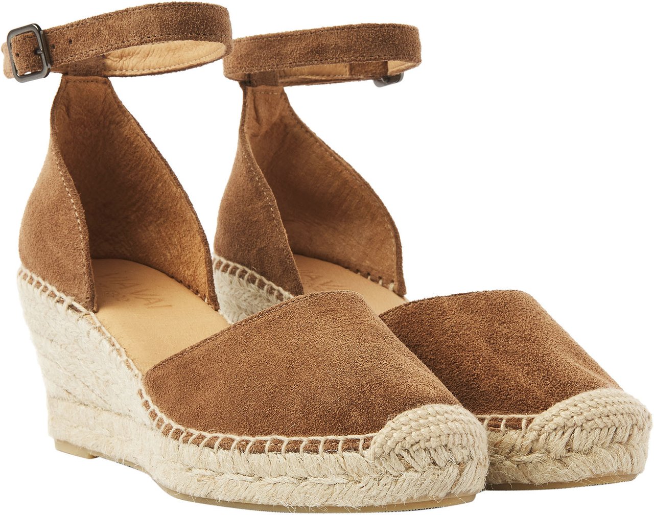 VIA VAI Flora Braid Espadrilles Bruin
