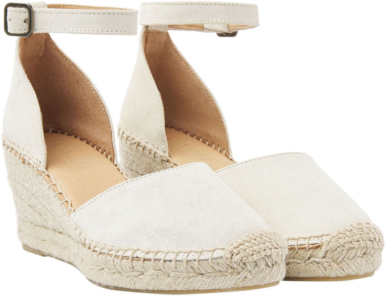 VIA VAI Flora Braid Espadrilles Beige