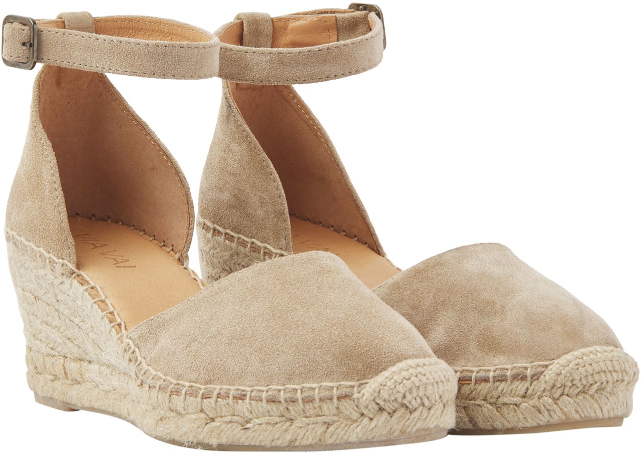VIA VAI Flora Braid Espadrilles Beige