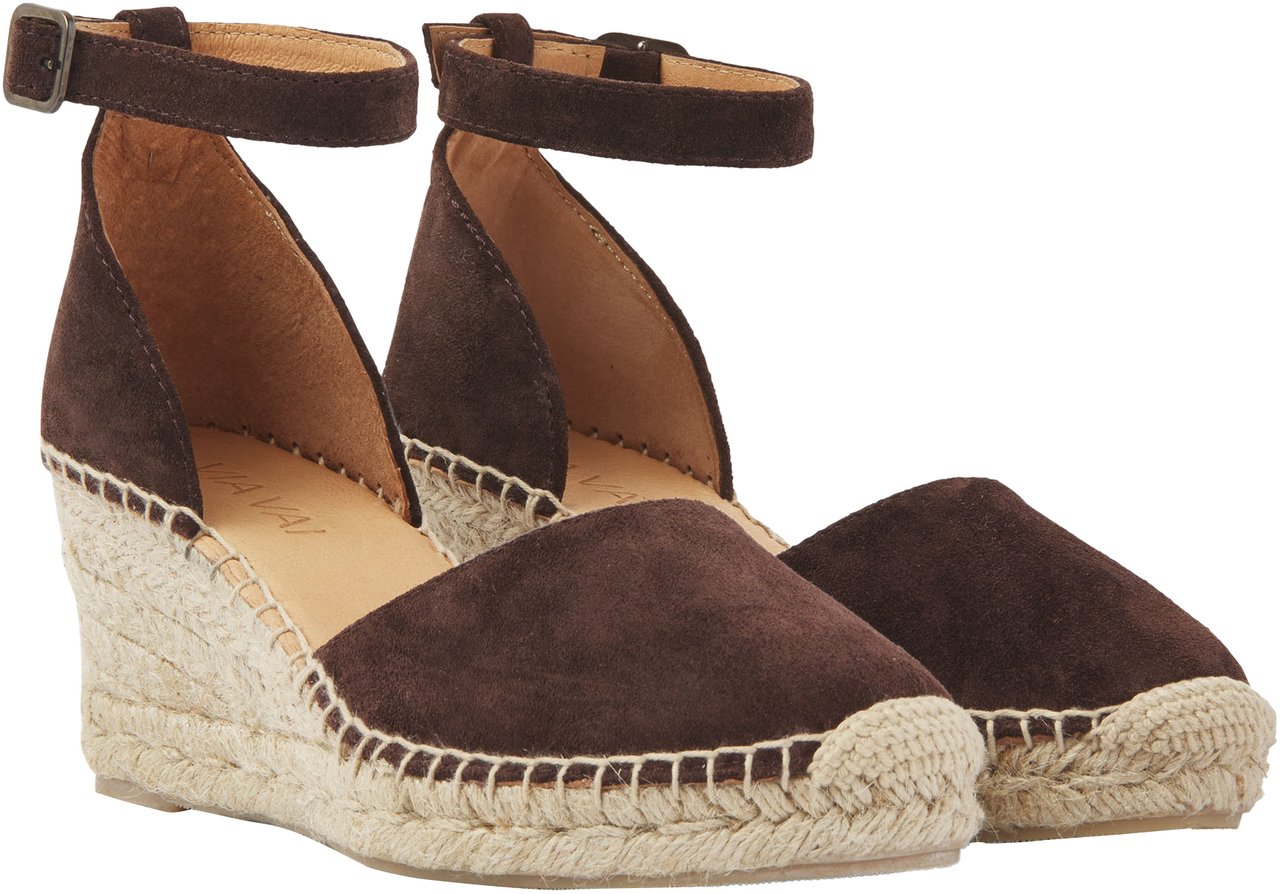VIA VAI Flora Braid Espadrilles Bruin