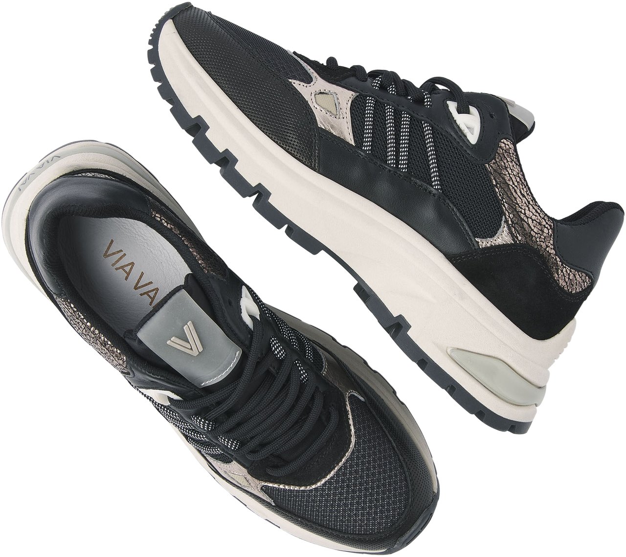 VIA VAI Liz Dae Sneakers Zwart