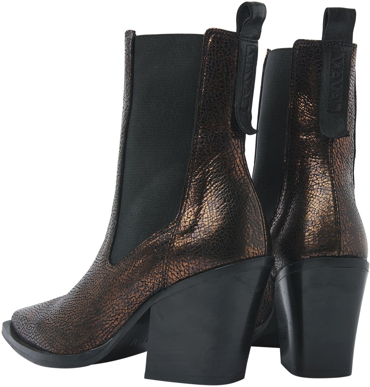 VIA VAI Gioia Flynn Enkellaarsjes Metallic