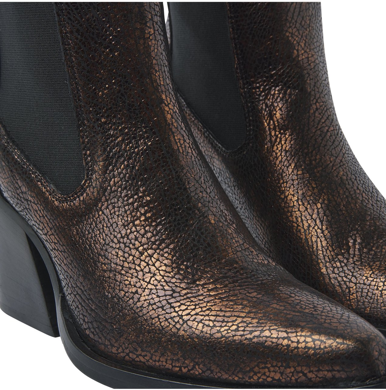 VIA VAI Gioia Flynn Enkellaarsjes Metallic