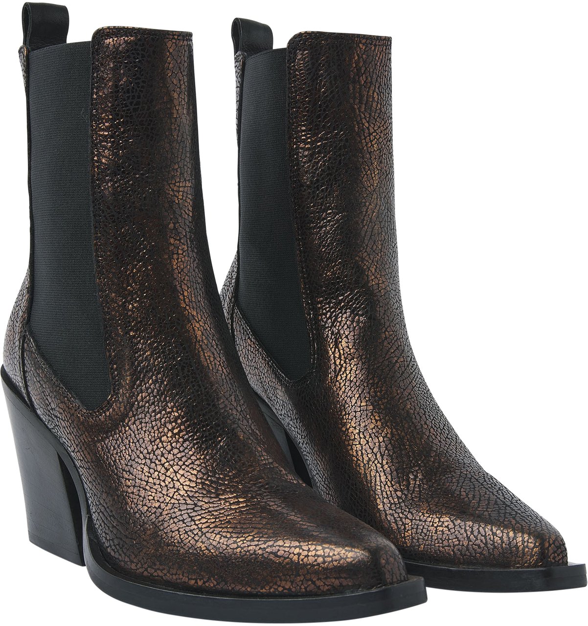 VIA VAI Gioia Flynn Enkellaarsjes Metallic