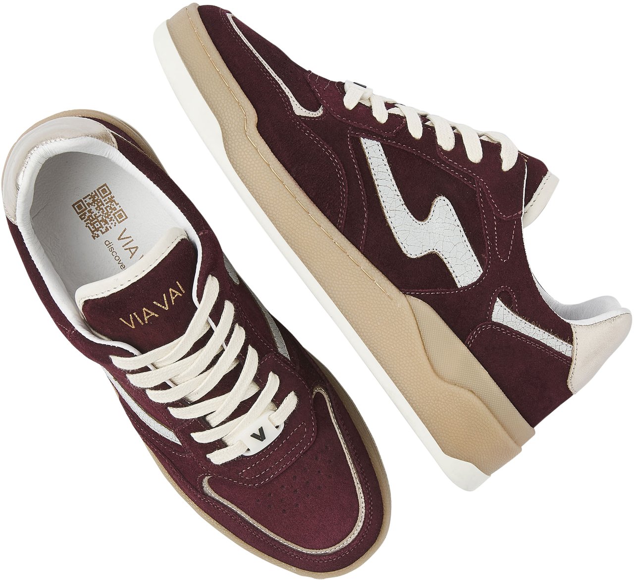 VIA VAI Sam Levi Sneakers Maroon