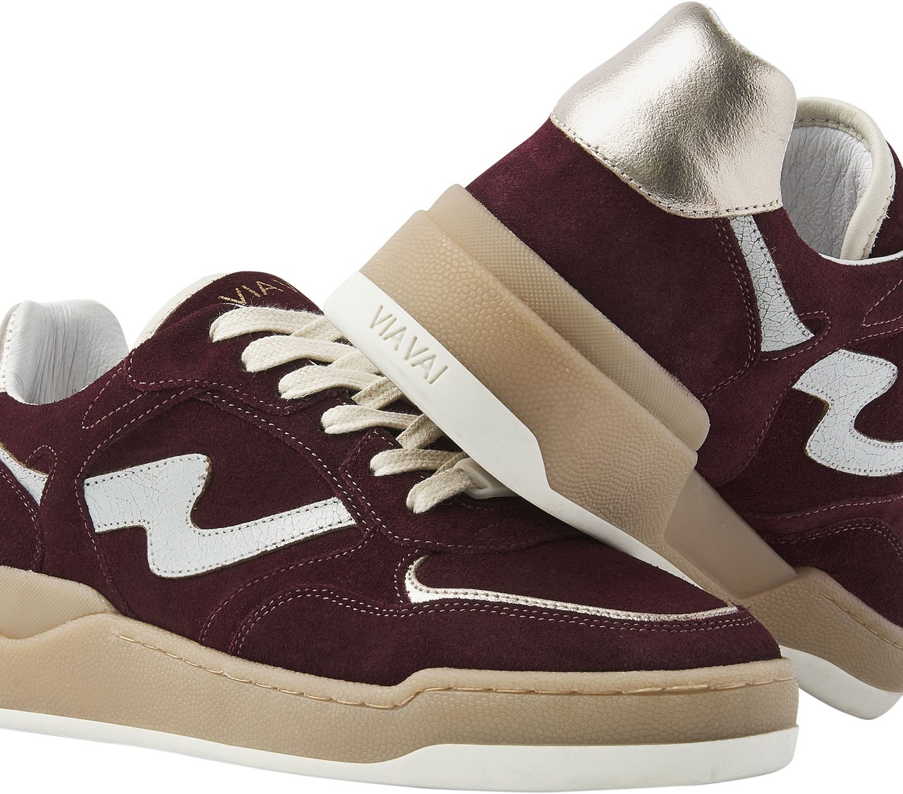 VIA VAI Sam Levi Sneakers Maroon