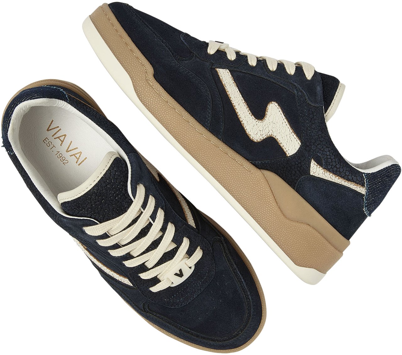 VIA VAI Sam Levi Sneakers Blauw