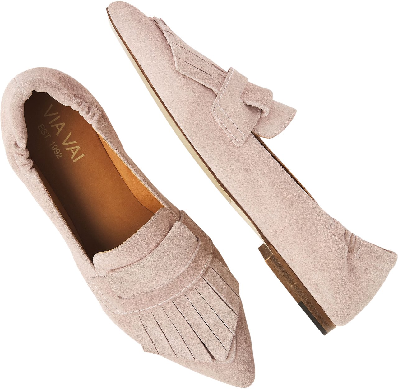 VIA VAI Lola Oakley Loafers Roze