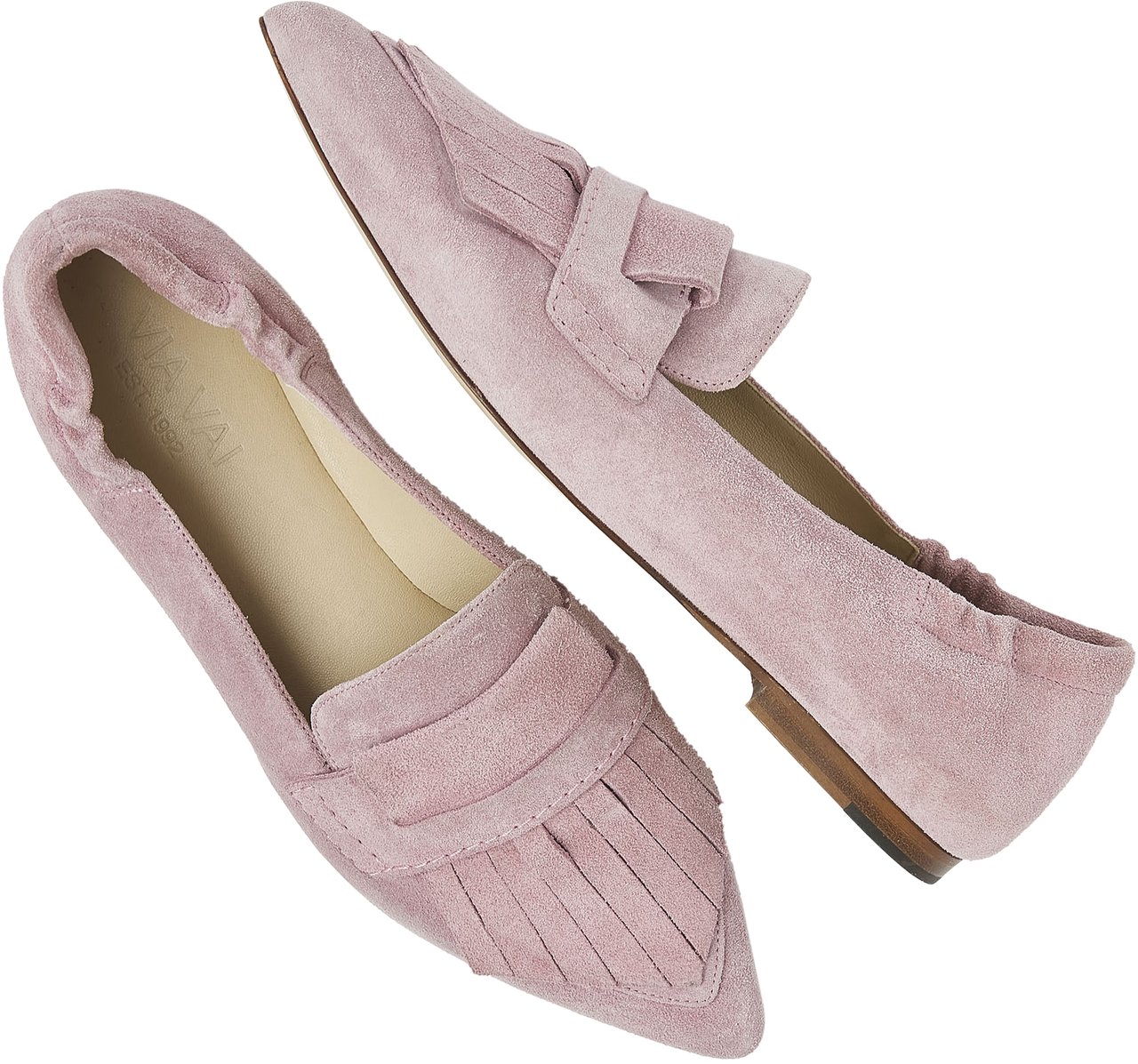 VIA VAI Lola Oakley Loafers Roze