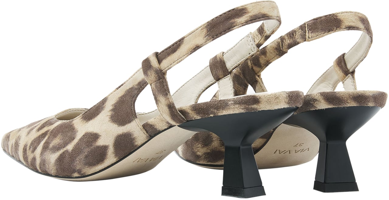 VIA VAI Suzy Aliya Slingbacks Dierenprint