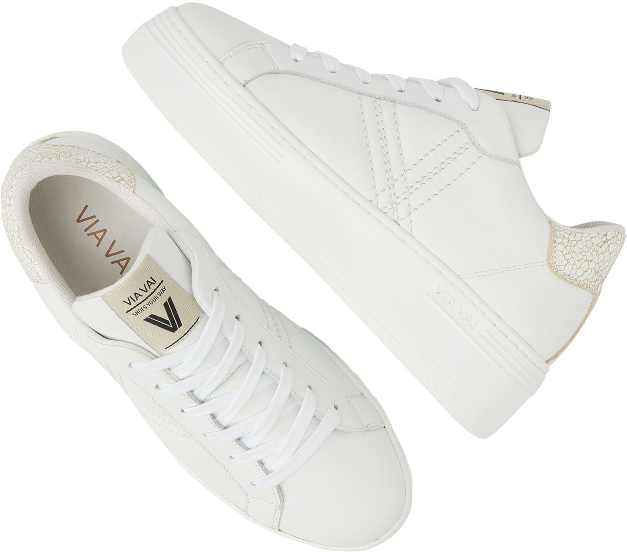 VIA VAI Isa Layne Sneakers Wit