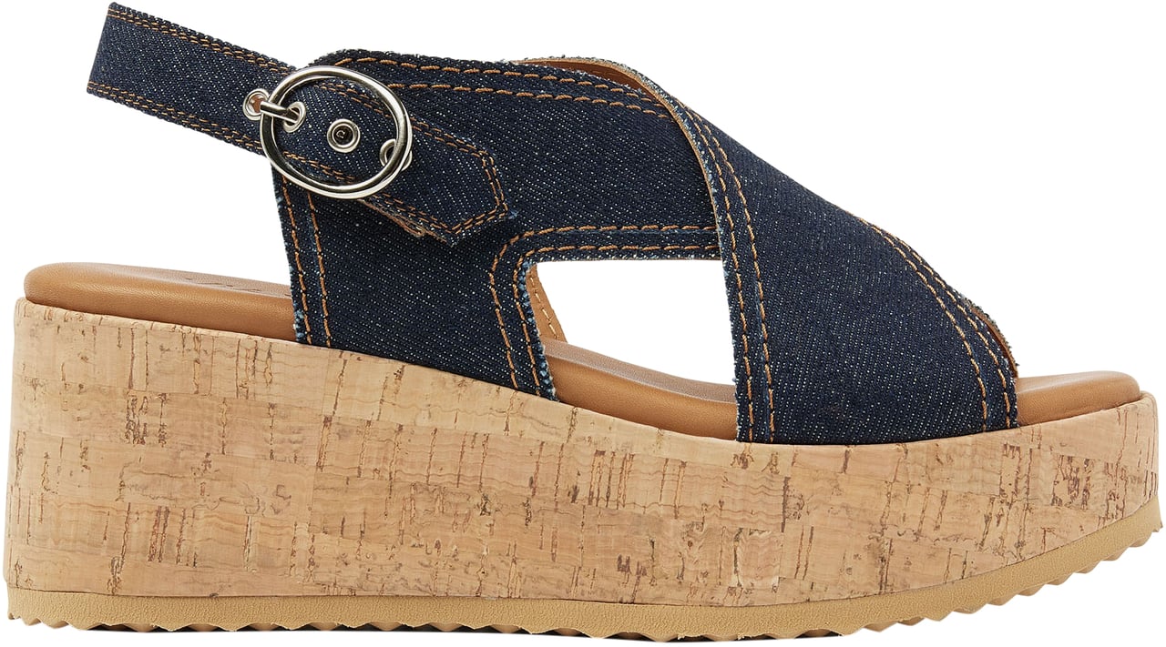 VIA VAI Sissel Capri Sandalen Blauw